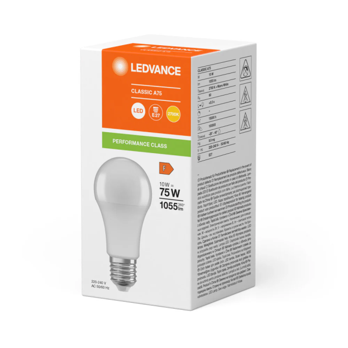 Ledvance LVE-4099854048821 Ampoule LED Classic E27 10W 1055Lm 2700K 200° IP20 1