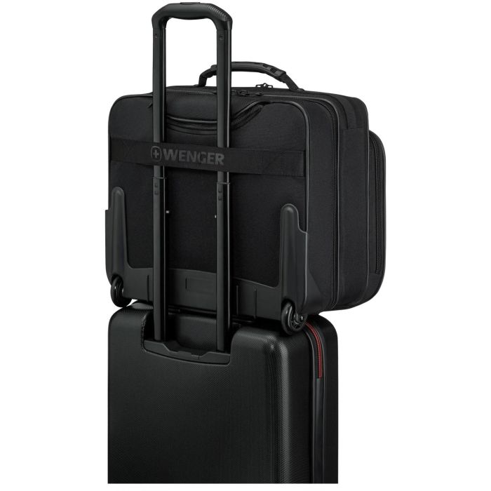 WENGER Legacy Black Series 39,62cm 15,6Zoll Wheeled Laptop Case w Tablet Pocket Black 3 WENGER Legacy Black Series 39,62cm 15,6Zoll Wheeled Laptop Case w Tablet Pocket Black 3