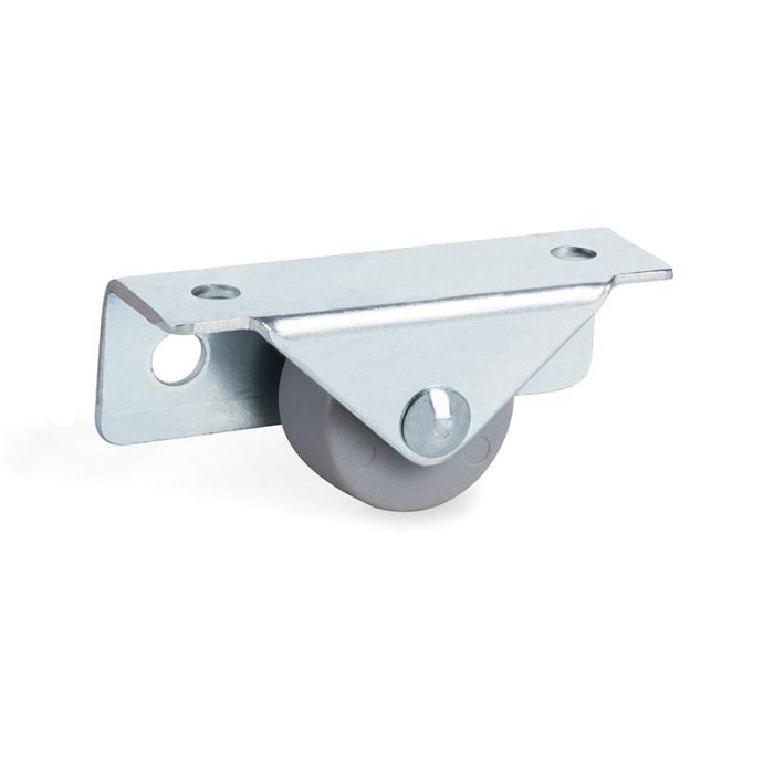 Rueda Fija Noria Aro De Goma Ø25 H28 P/Nido Soporte De Acero Zincado. Aro Goma Gris. Q&Q 0 Rueda Fija Noria Aro De Goma Ø25 H28 P/Nido Soporte De Acero Zincado. Aro Goma Gris. Q&Q 0