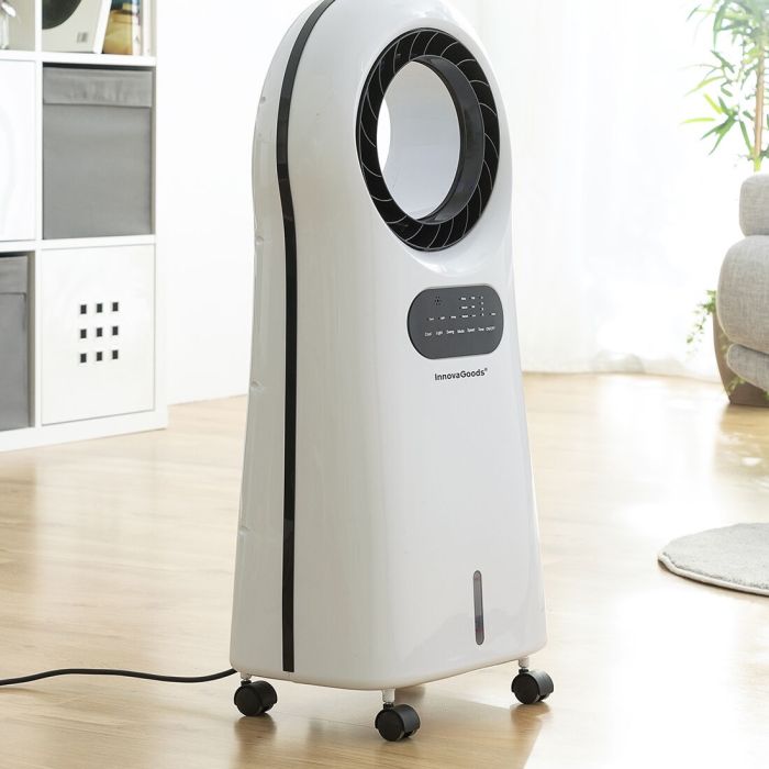 Climatiseur d'Évaporation Ioniseur Sans Lame avec LED Evareer InnovaGoods 10 Climatiseur d'Évaporation Ioniseur Sans Lame avec LED Evareer InnovaGoods 10