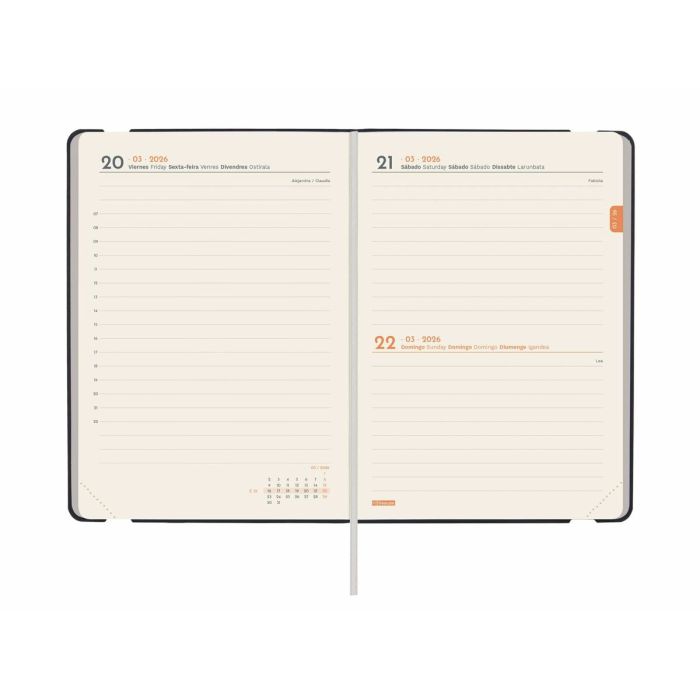 Agenda Finocam FLEXI Noir 11,8 x 16,8 cm 2026 4 Agenda Finocam FLEXI Noir 11,8 x 16,8 cm 2026 4