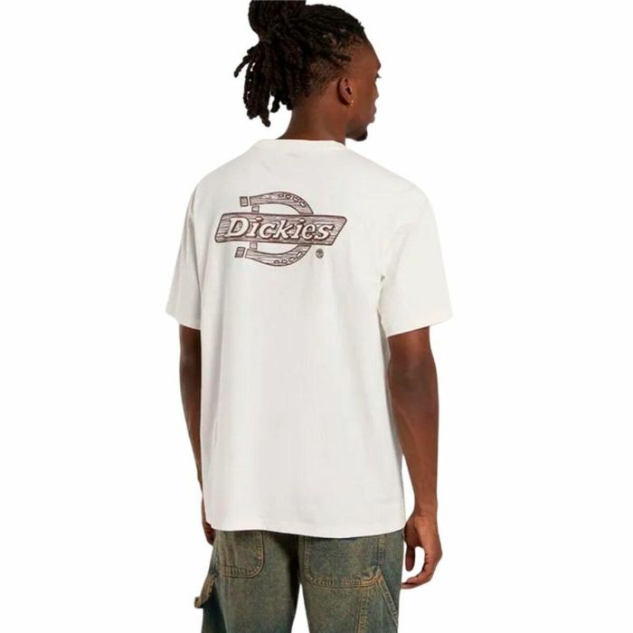 T-shirt à manches courtes homme Dickies Wood Logo Blanc 7-9 Ans 1