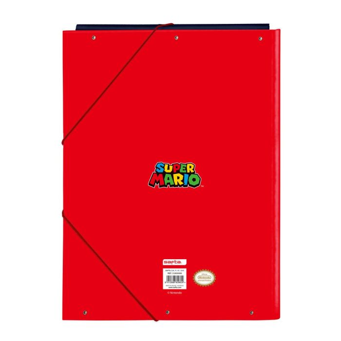 Reliure à anneaux Super Mario Mamma mia Rouge Blue marine A4 26 x 33.5 x 2.5 cm 1