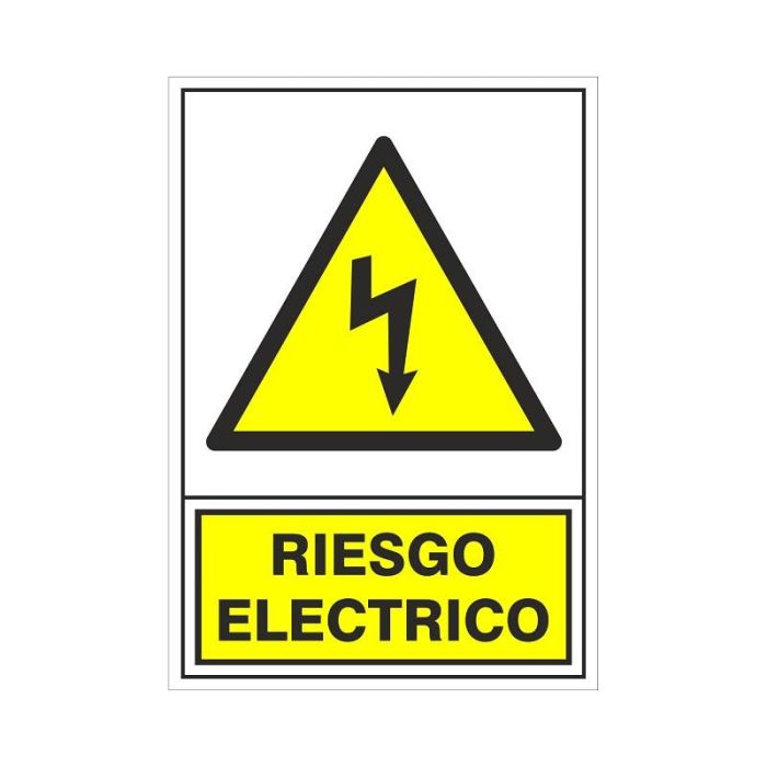 Señal 312 Plast.295X210''Riesgo Electric'' Duver 1