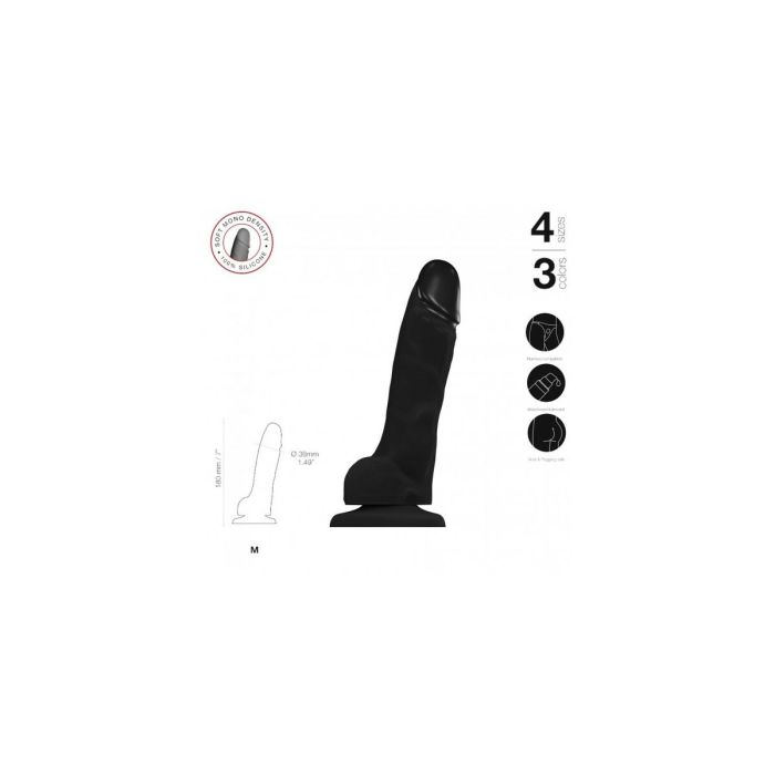 Gode Strap-on-me Realistic Noir M 3 Gode Strap-on-me Realistic Noir M 3