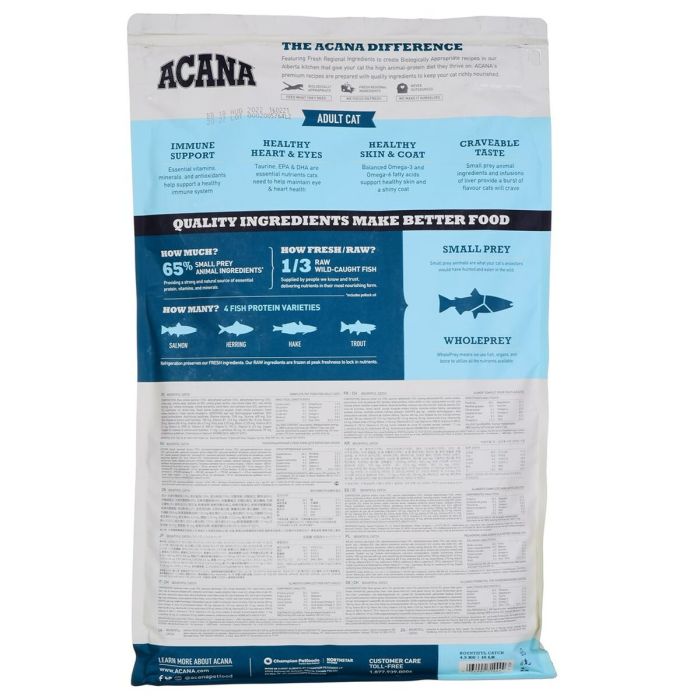 Aliments pour chat Acana Bountiful Catch Adulte Saumon Poisson Agneau Morue 1,8 kg 1 Aliments pour chat Acana Bountiful Catch Adulte Saumon Poisson Agneau Morue 1,8 kg 1
