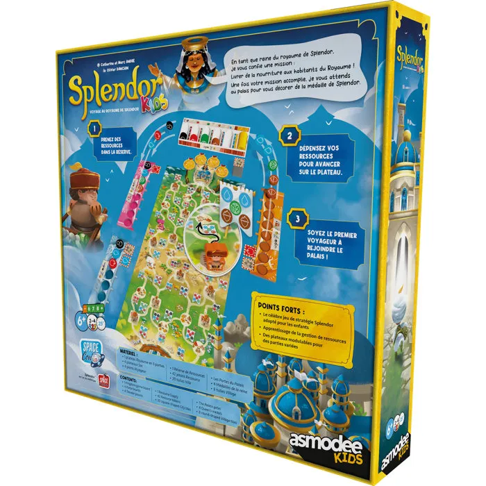 Asmodee Splendor Kids - Jeu de société pour enfants de 4 à 8 ans - Version française - 1 joueur ou plus - Multicolore