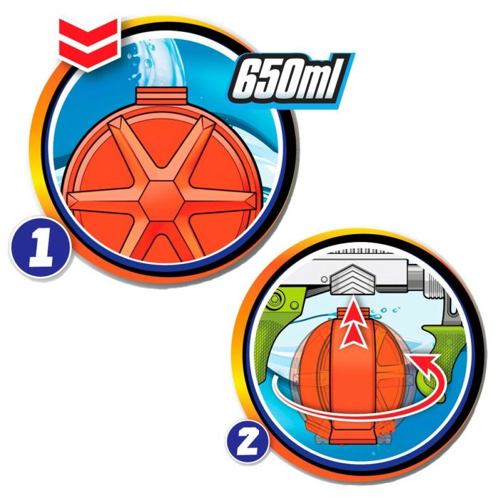 Pistolet à Eau Lanard 650 ml 50,5 x 21,5 x 6,5 cm (2 Unités) 4