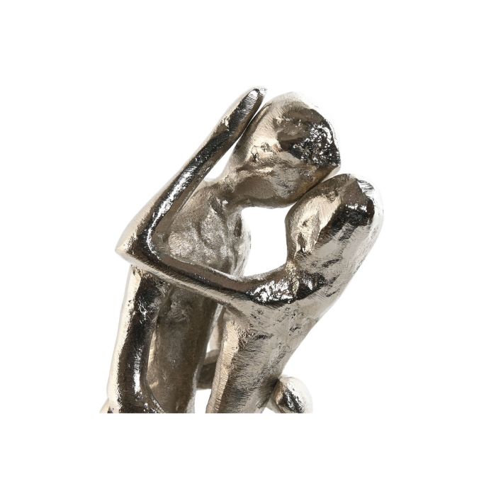 Figurine Décorative Home ESPRIT Noir Argenté Couple 14 x 10 x 29 cm 2