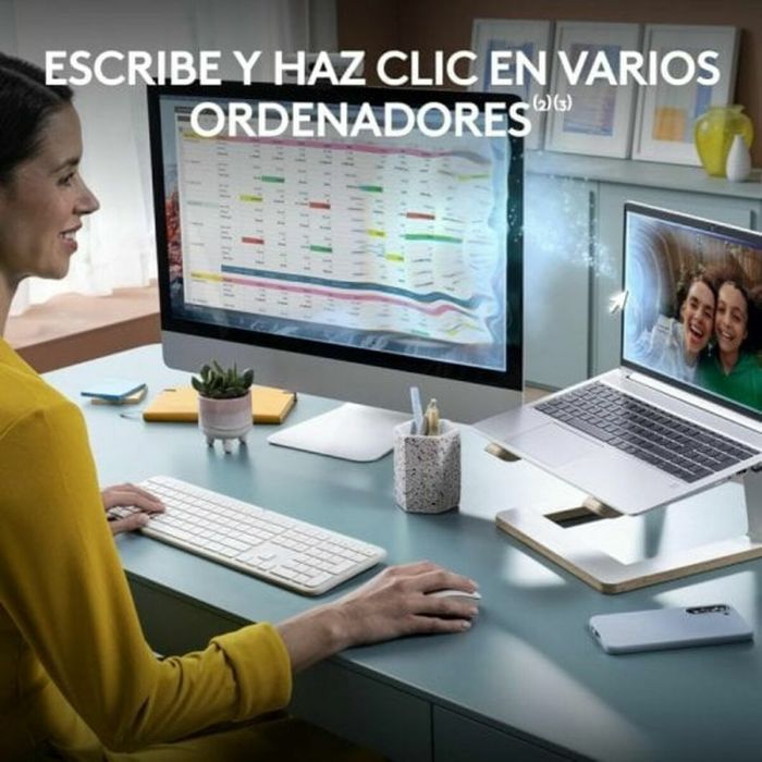 clavier et souris Logitech 920-012596 Blanc Espagnol QWERTY 6