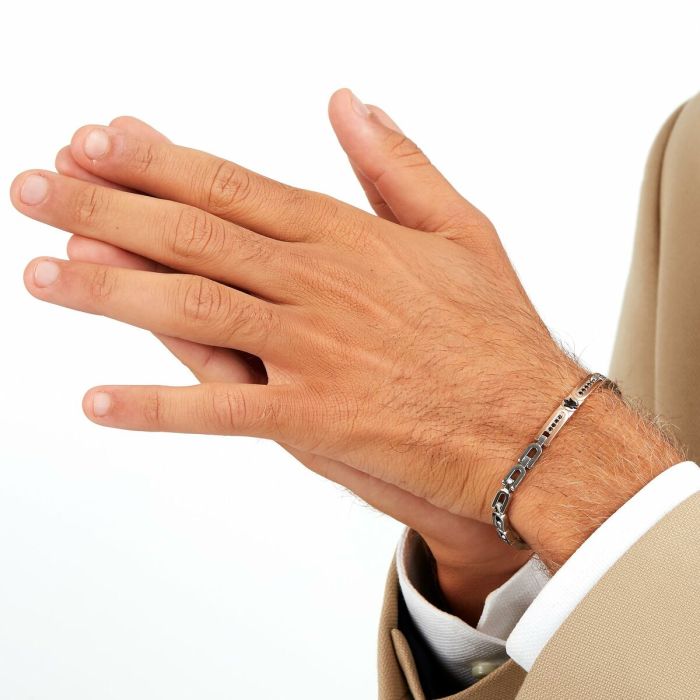 Bracelet Homme Maserati Acier inoxydable 21,5 cm Argenté 2