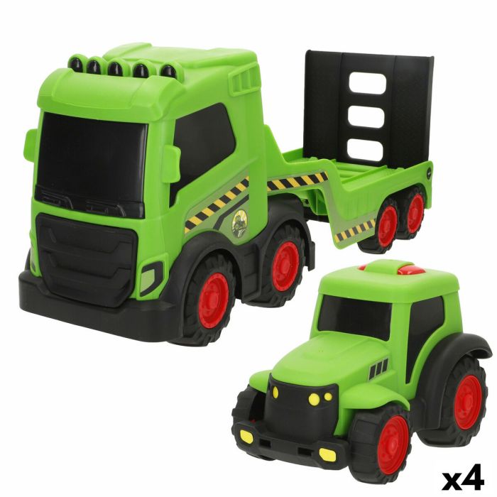 Camion Autotransporteur Teamsterz 12 X 18 X 40 CM (4 Unités)