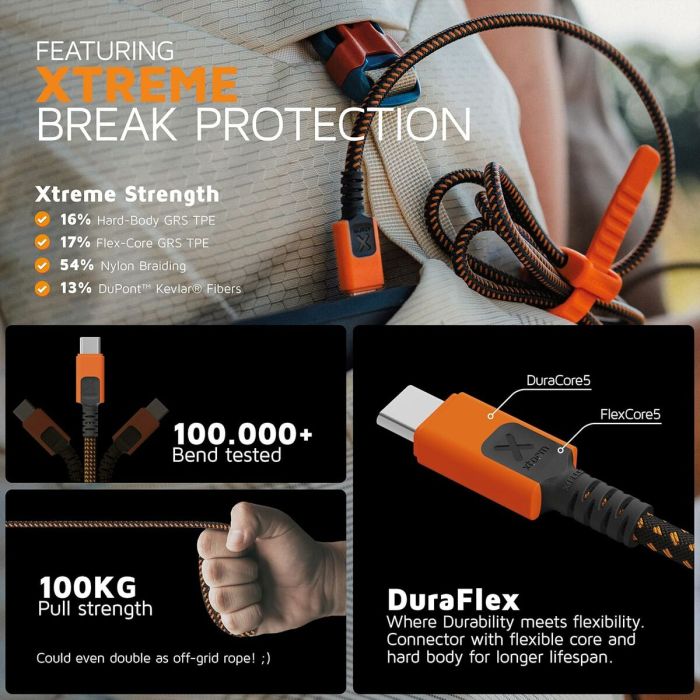 Câble USB Xtorm CXX2003 Orange 5