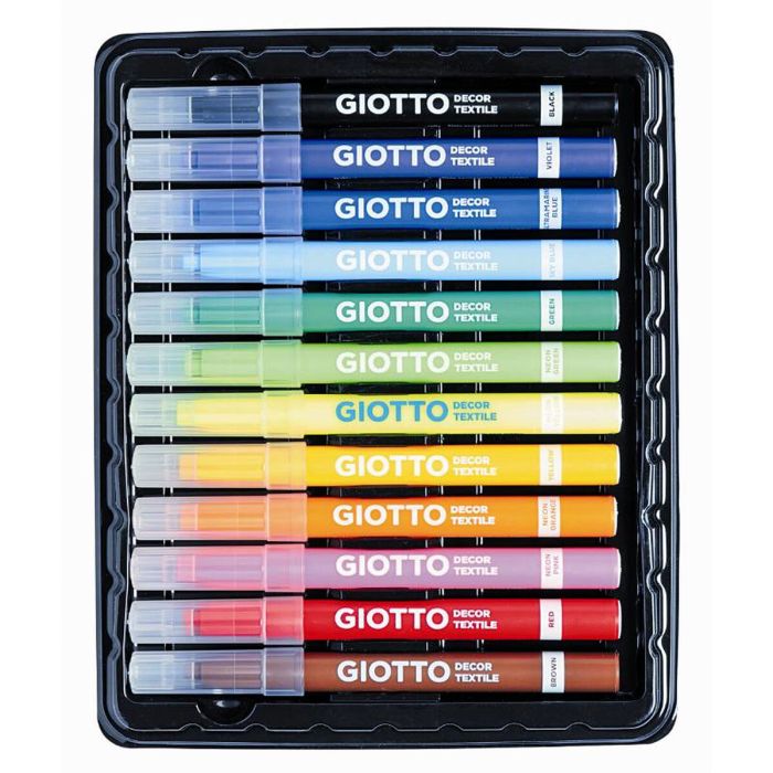 Ensemble de Marqueurs Giotto F49490000 Multicouleur (12 Pièces) 2