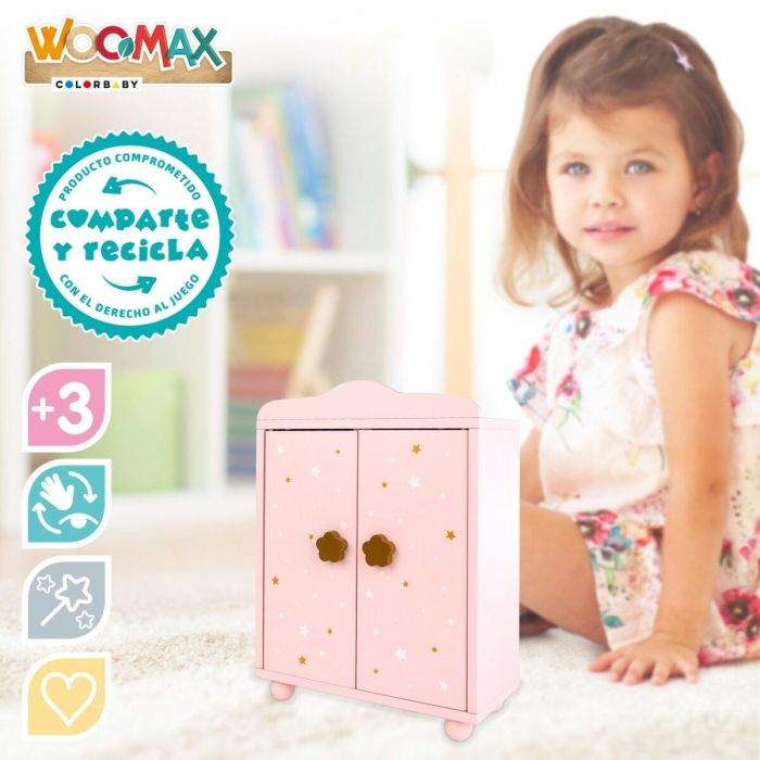 Armoire Woomax Poupées Rose 3 Armoire Woomax Poupées Rose 3