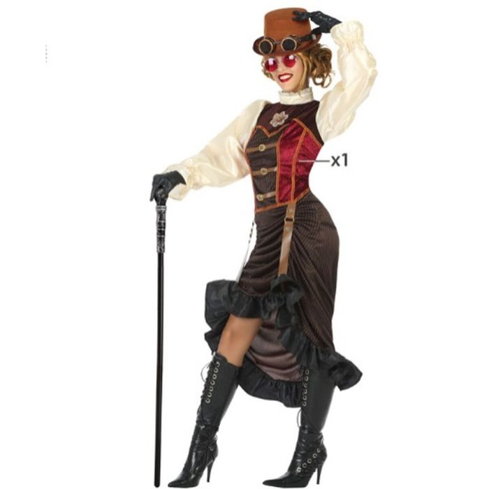 Déguisement pour Adultes Steampunk Marron (1 Pièce) 5 Déguisement pour Adultes Steampunk Marron (1 Pièce) 5