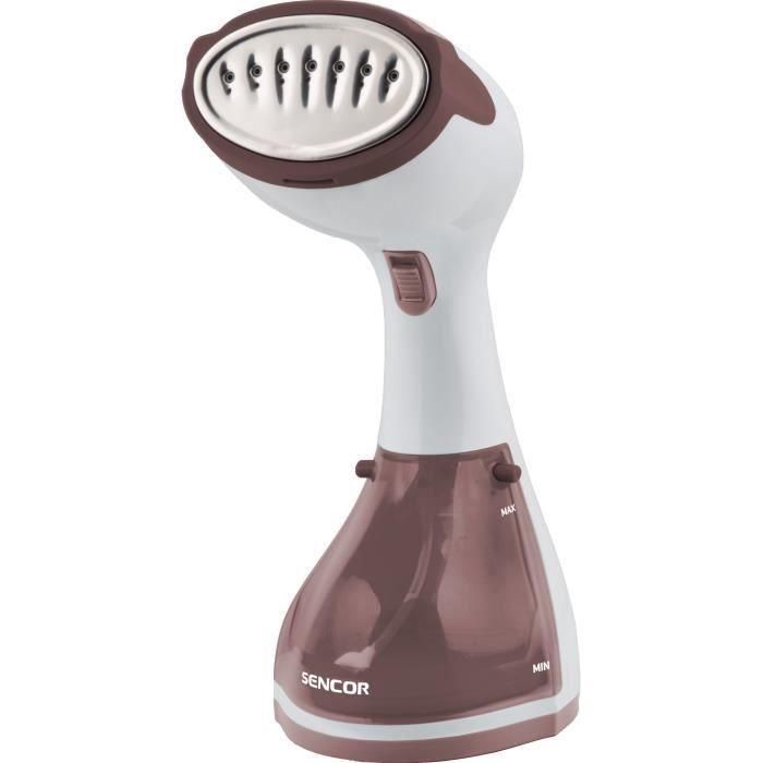 SENCOR SSI 0850RS Défroisseur vapeur portable - 1200 W - Vapeur continue 20 g/min - Réservoir amovible 260 ml - Semelle inox - Prêt en 30s - Rose SENCOR SSI 0850RS Défroisseur vapeur portable - 1200 W - Vapeur continue 20 g/min - Réservoir amovible 260 ml - Semelle inox - Prêt en 30s - Rose