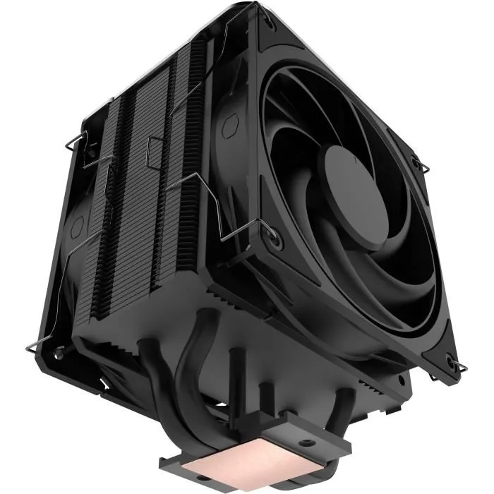 Cooler Master V4 ALPHA 3DHP Black - Ventirad CPU avec technologie 3DHP, double ventilateur 120mm, compatibilité Intel LGA1700/1200 et AMD AM5/AM4, noir, 161 mm Cooler Master V4 ALPHA 3DHP Black - Ventirad CPU avec technologie 3DHP, double ventilateur 120mm, compatibilité Intel LGA1700/1200 et AMD AM5/AM4, noir, 161 mm