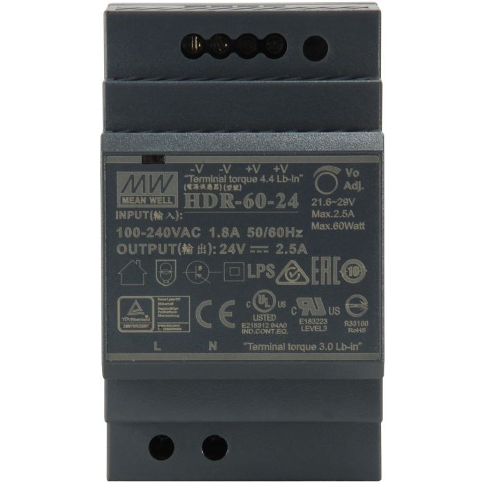 ind. Netzteil POW-2421 24VDC 60W DIN-Schiene 2