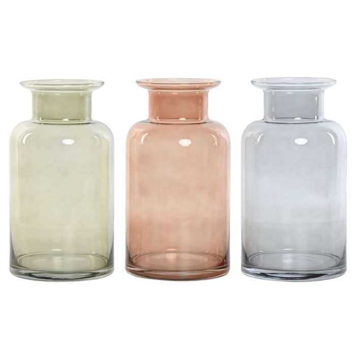 Vase Home ESPRIT Bleu Vert Ambre Verre 14,5 x 14,5 x 26,5 cm (3 Unités) 0 Vase Home ESPRIT Bleu Vert Ambre Verre 14,5 x 14,5 x 26,5 cm (3 Unités) 0