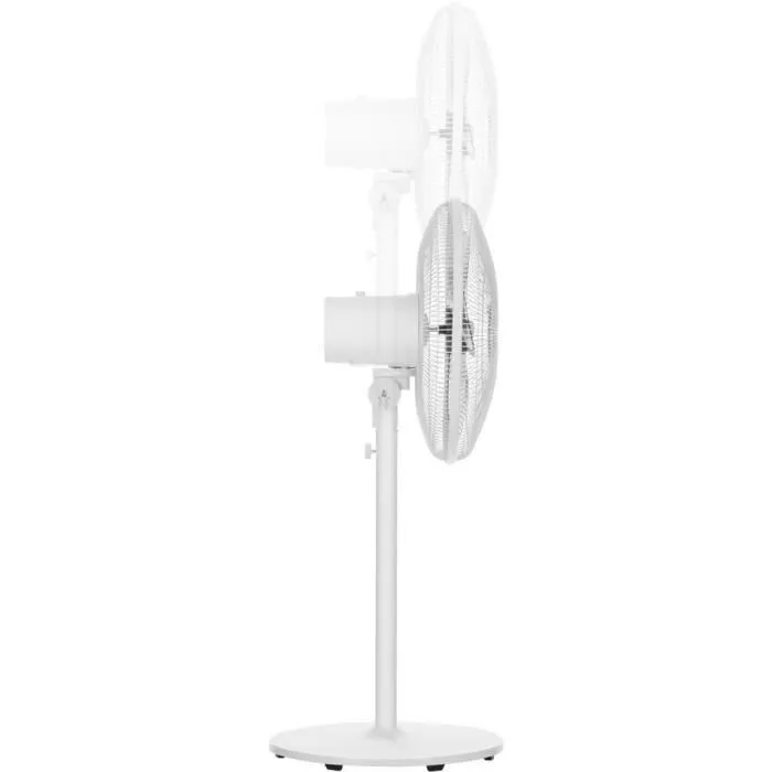 Sencor SFN 4060WH Ventilateur sur pied oscillant, diamètre 40 cm, hauteur réglable 96-130 cm, 3 vitesses, 50 W, blanc Sencor SFN 4060WH Ventilateur sur pied oscillant, diamètre 40 cm, hauteur réglable 96-130 cm, 3 vitesses, 50 W, blanc