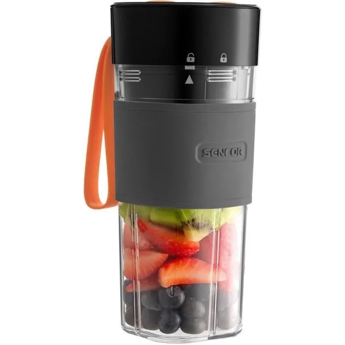 Sencor SBL 151BK Mixeur Smoothie Portable - 330 ml, 50 W, IP54, étanche, avec batterie rechargeable et fonction sous vide - idéal pour smoothies et soupes Sencor SBL 151BK Mixeur Smoothie Portable - 330 ml, 50 W, IP54, étanche, avec batterie rechargeable et fonction sous vide - idéal pour smoothies et soupes