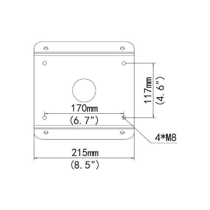 ALLNET Cornermount/Deckenhalter Eckadapter for ALL-CAM2498-LEP 1