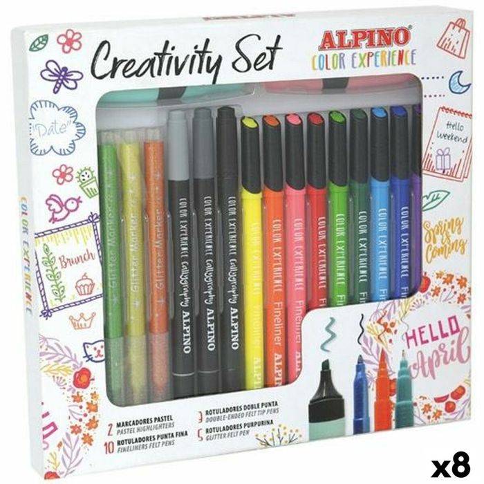 Ensemble de Marqueurs Alpino CREATIVITY COLOR EXPERIENCE Multicouleur 20 Pièces (8 Unités)