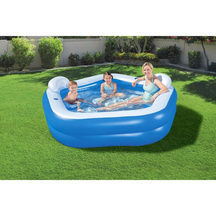 Bestway Piscine Gonflable 2 Chambres Family 213x206x69 cm +6 Ans Jardin 54153 3