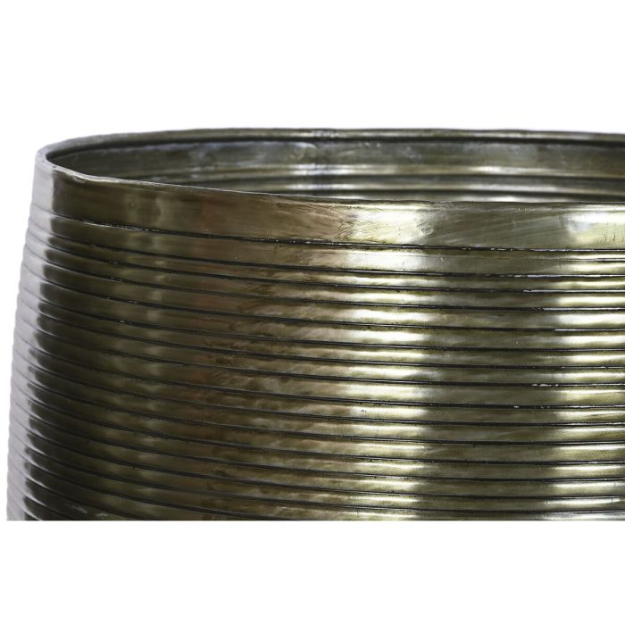 Cache-pot Home ESPRIT Cuivre Aluminium Moderne 50 x 50 x 89 cm 51,5 x 51,5 x 91 cm (5 Unités) 2