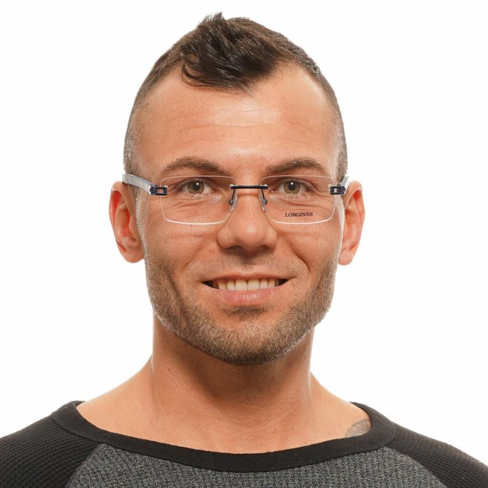 Monture de Lunettes Homme Longines LG5006-H-55090 Bleu Ø 55 mm 1 Monture de Lunettes Homme Longines LG5006-H-55090 Bleu Ø 55 mm 1
