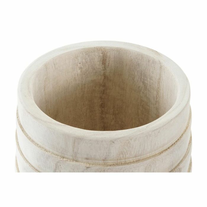 Cache-pot DKD Home Decor Marron Naturel Carré Boho 17 x 17 x 16 cm 1