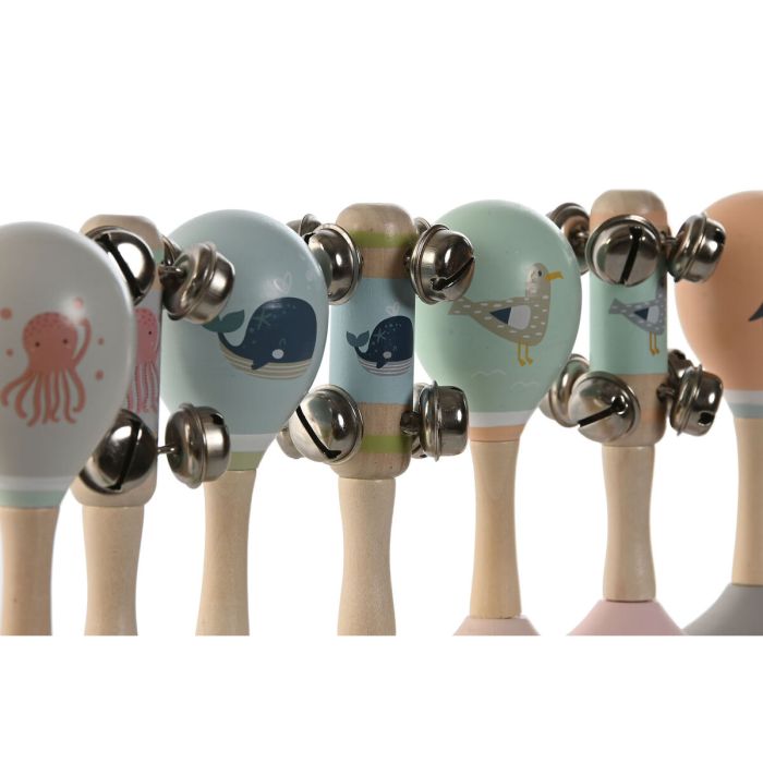 Jouet musical Home ESPRIT Bois 11,5 x 2 x 15,5 cm Maracas (4 Unités) 3 Jouet musical Home ESPRIT Bois 11,5 x 2 x 15,5 cm Maracas (4 Unités) 3