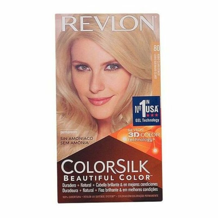 Teinture sans ammoniaque Revlon I0021838 Blond cendre Nº 80-Rubio Claro Cenizo (1 Unité)