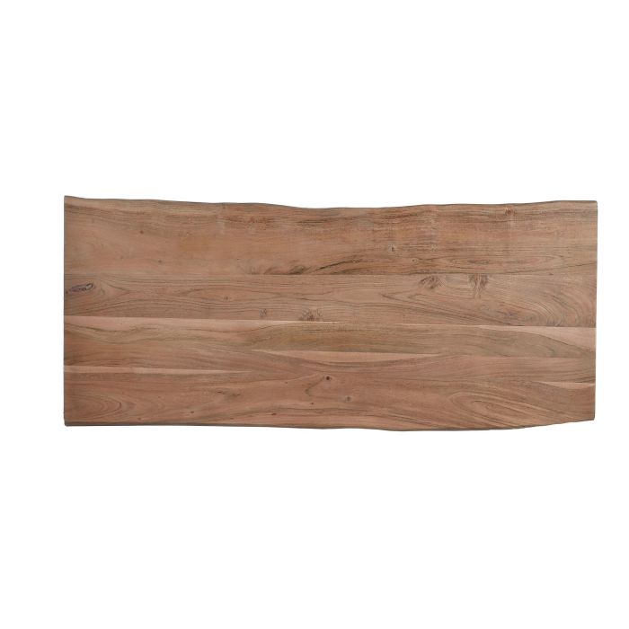 GINER Y COLOMER Bureau avec plateau en bois d'acacia naturel et structure métal - Montage requis 5