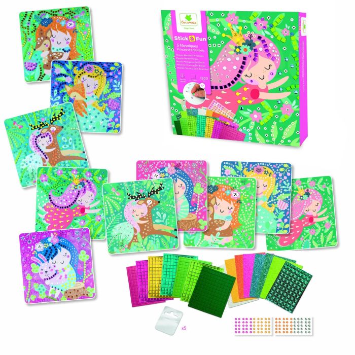 Mosaiques - SYCOMORE - Stick'N Fun - Princesses des bois - Des 5 ans 1 Mosaiques - SYCOMORE - Stick'N Fun - Princesses des bois - Des 5 ans 1