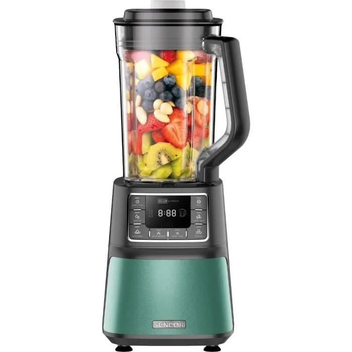 Sencor SBU 7871GR Blender Sous Vide 1500 W 28000 tr/min, 7 Programmes, Mélangeur Tritan pour Fruits, Légumes et Noix