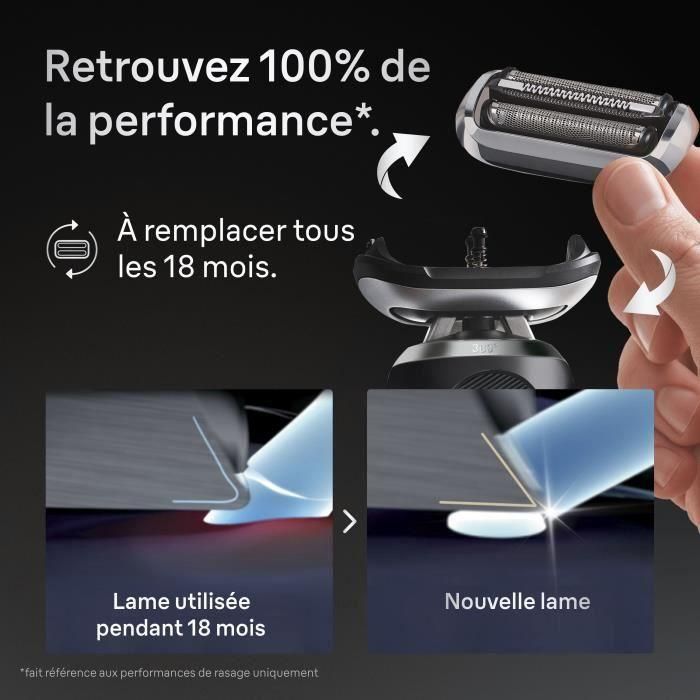 Tete de rasoir BRAUN Series 7 - 3 lames flexibles - Tete flexible a 360° - 100 % fabriqué en Allemagne 3 Tete de rasoir BRAUN Series 7 - 3 lames flexibles - Tete flexible a 360° - 100 % fabriqué en Allemagne 3