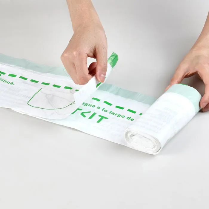 PETKIT - Lot de 5 rouleaux de 20 sacs à liens coulissants pour litière automatique, 8 L, résistants