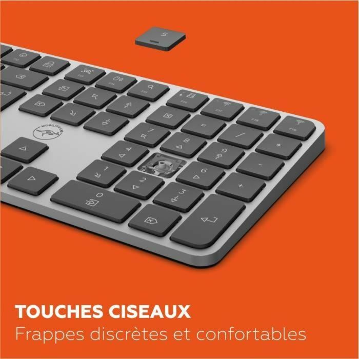 Clavier Mobility Lab KP430W Gris 9 Clavier Mobility Lab KP430W Gris 9