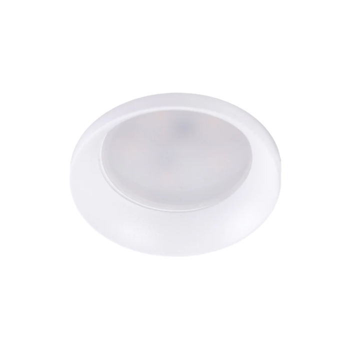 Downlight circulaire en aluminium blanc pour intégration plâtre Ø60mm 1