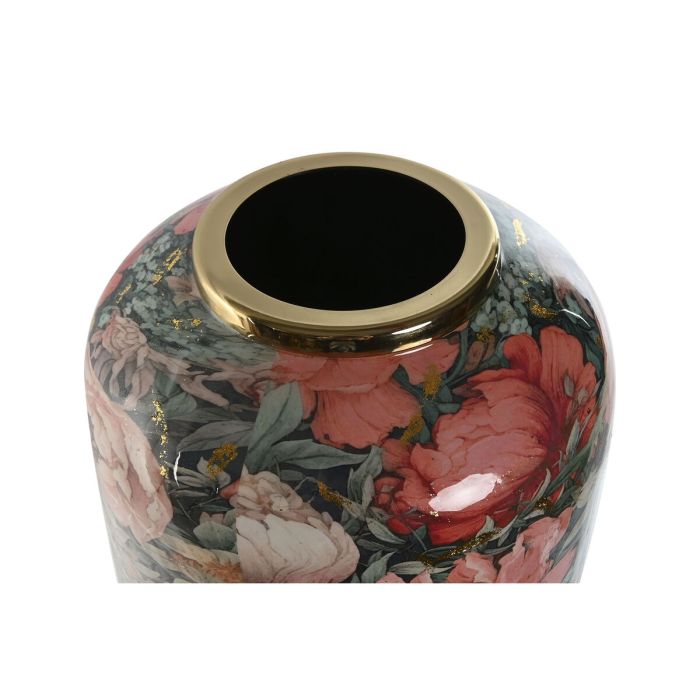 Vase Home ESPRIT Multicouleur Rose Métal 25 x 25 x 69,3 cm 2