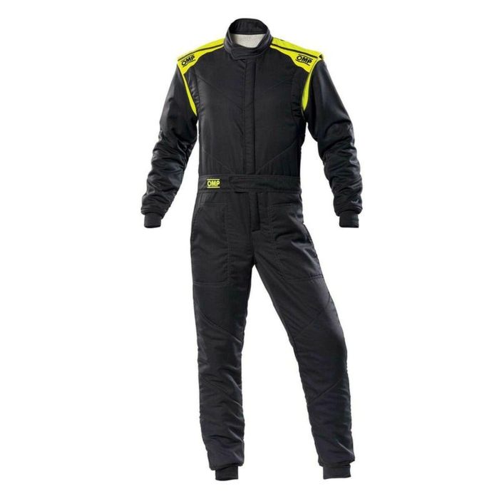 Omp Combinaison De Course First-S FIA 8856-2018 OMPIA0-1828-E01-184-50 Anthracite Jaune Fluo Taille 50