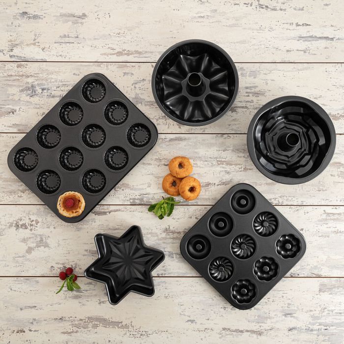 Moule à pâtisserie Quid Sweet Grey Gris Métal (12 Unités) 3 Moule à pâtisserie Quid Sweet Grey Gris Métal (12 Unités) 3