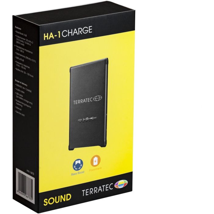 TERRATEC Kopfhörerverstärker HA-1 charge inkl. 3000 maH PB 5