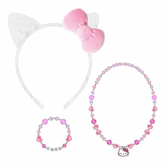 Collier Hello Kitty Fuchsia 3 Pièces