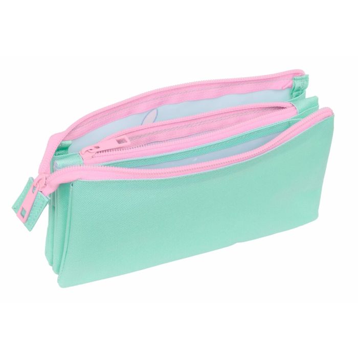 Trousse Fourre-Tout Triple Stitch Vert 22 x 12 x 3 cm 3