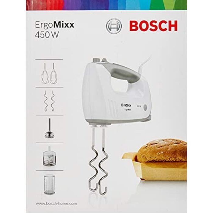 Mixeur Manuel Multifonction avec Accessoires BOSCH MFQ36480 Blanc Gris 450 W 3