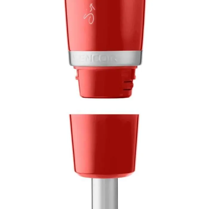 Sencor Mixeur Plongeant SHB 4464RD, 800 W, Rouge, avec Bol Mélangeur et Hachoir