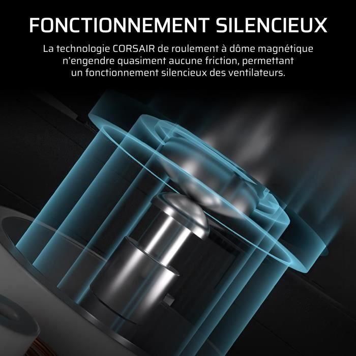 Ventilateur PC - CORSAIR - RS140 ARGB - 140mm - 330-1700 tr/min - Noir 5